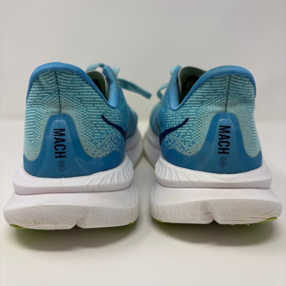 Hoka Mach 6 Size 8 Women's Blue White Athletic Running Shoes 1147810 CSSW - Picture 7 of 8